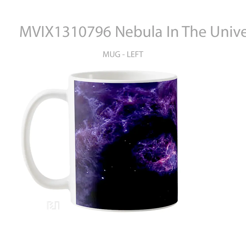 Mug Nebula In The Universe Abstract Gelas Seni Modern - All-side / Desain