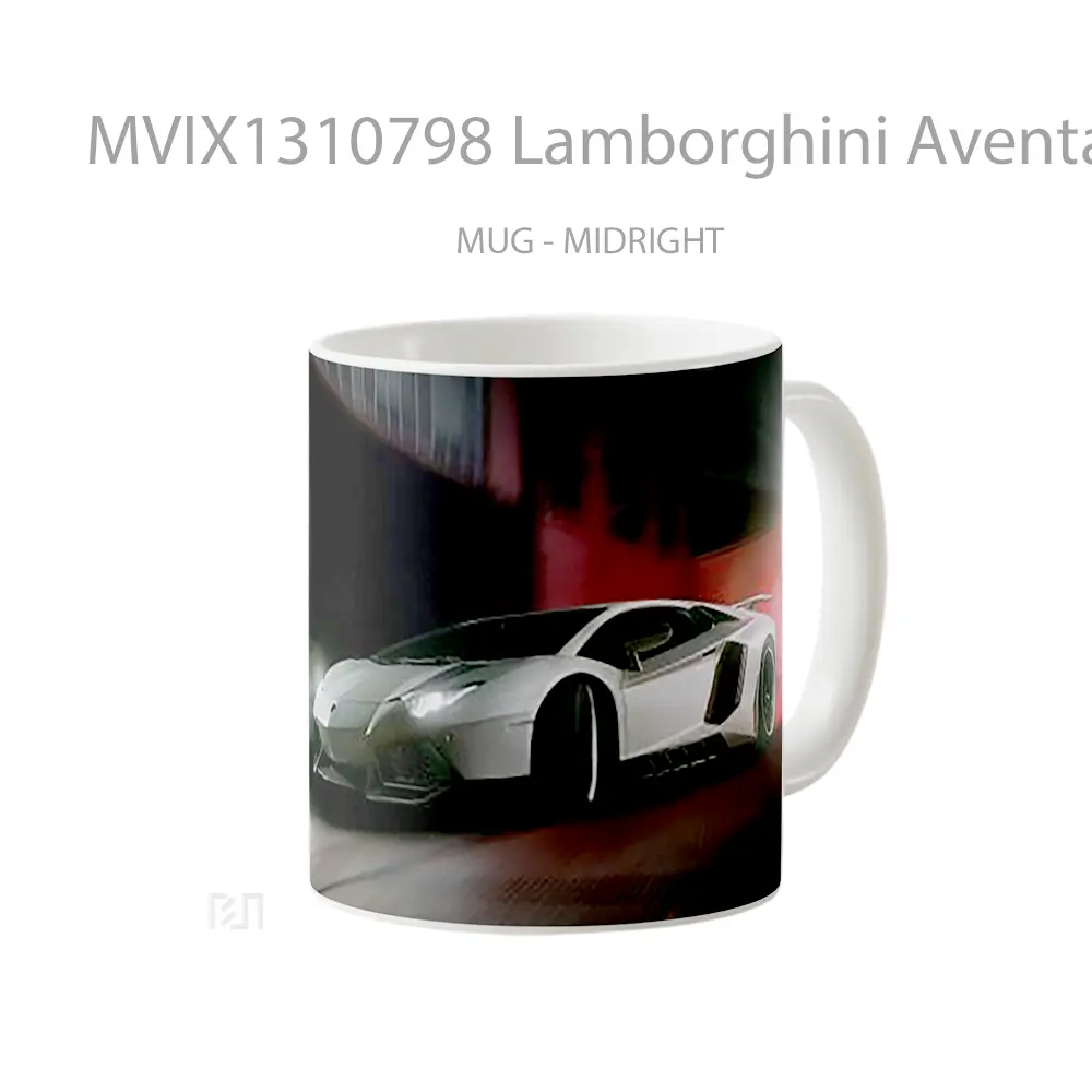 Mug Lamborghini Aventador From Novitec Torado Cangkir Mobil - All-side / Desain