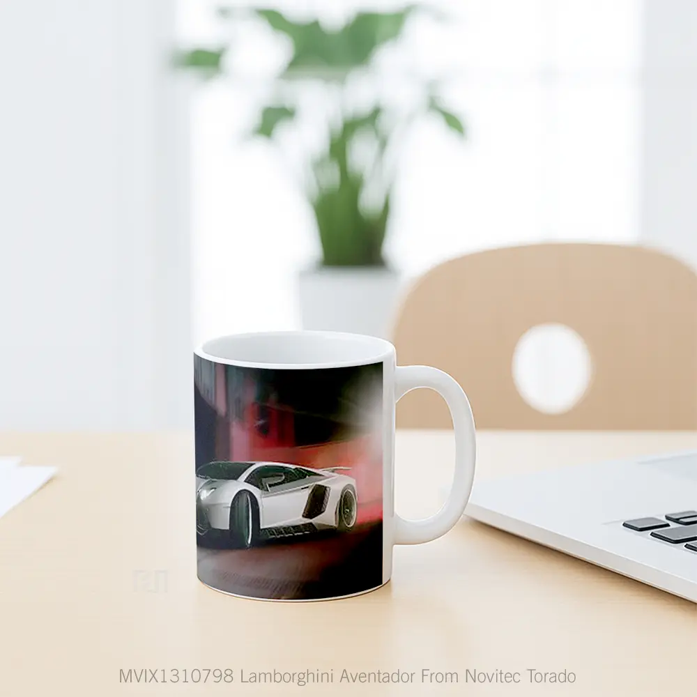Mug Lamborghini Aventador From Novitec Torado Cangkir Mobil - All-side / Desain