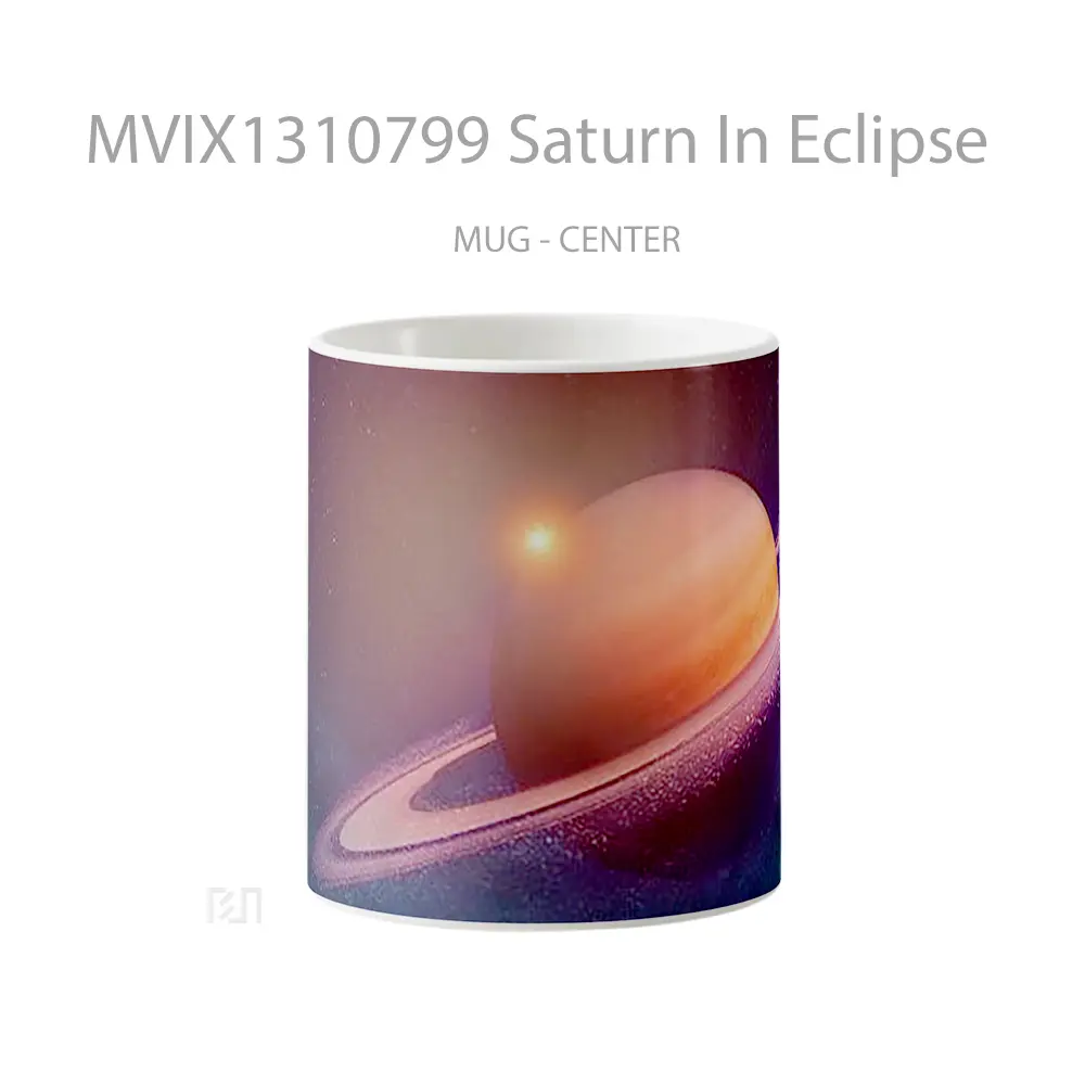 Mug Saturn In Eclipse Gelas Keramik Unik