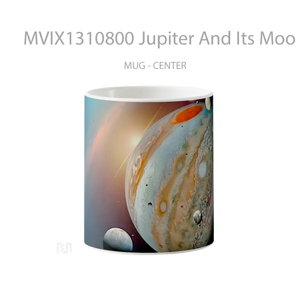 Mug Jupiter And Its Moons Gelas Astronomi