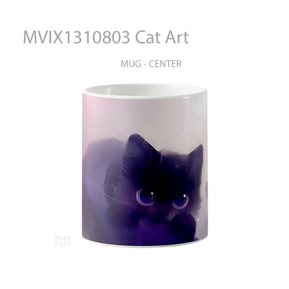 Mug Cat Art Gelas Hewan Lucu