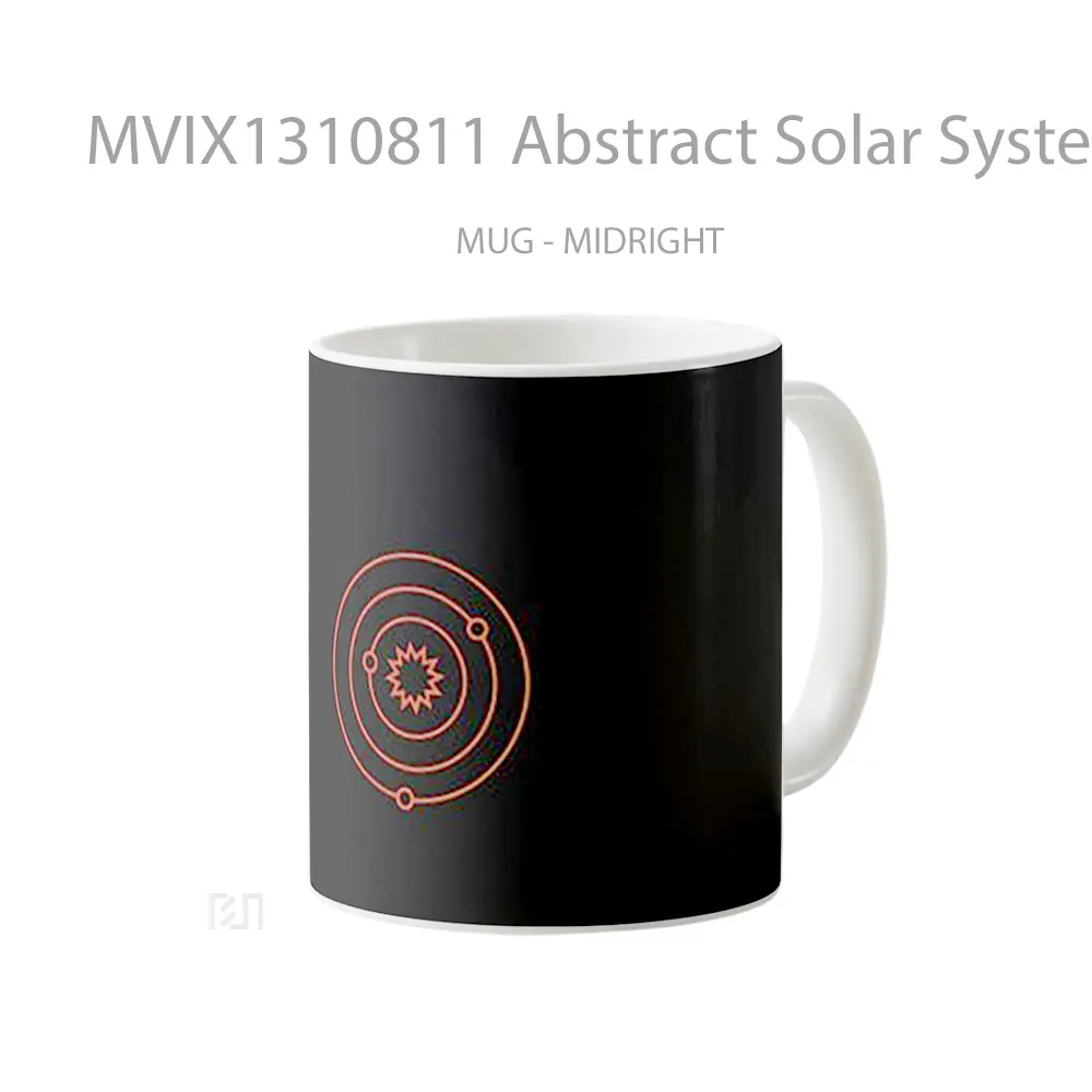 Mug Abstract Solar System Gelas Seni Modern - All-side / Desain