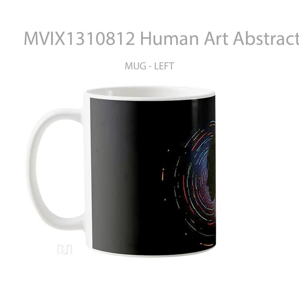 Mug Human Art Abstract Gelas Seni Modern - All-side / Desain