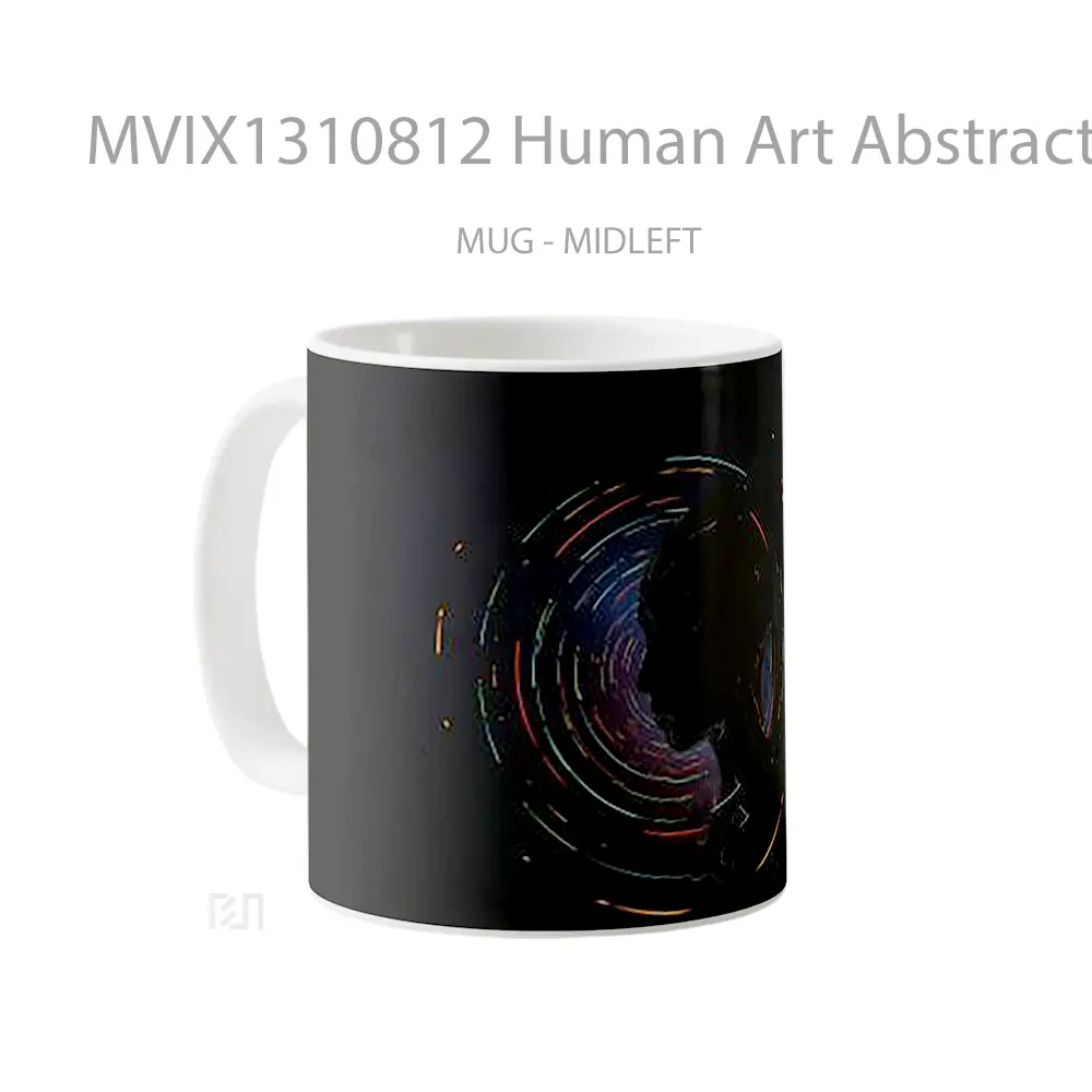 Mug Human Art Abstract Gelas Seni Modern - All-side / Desain