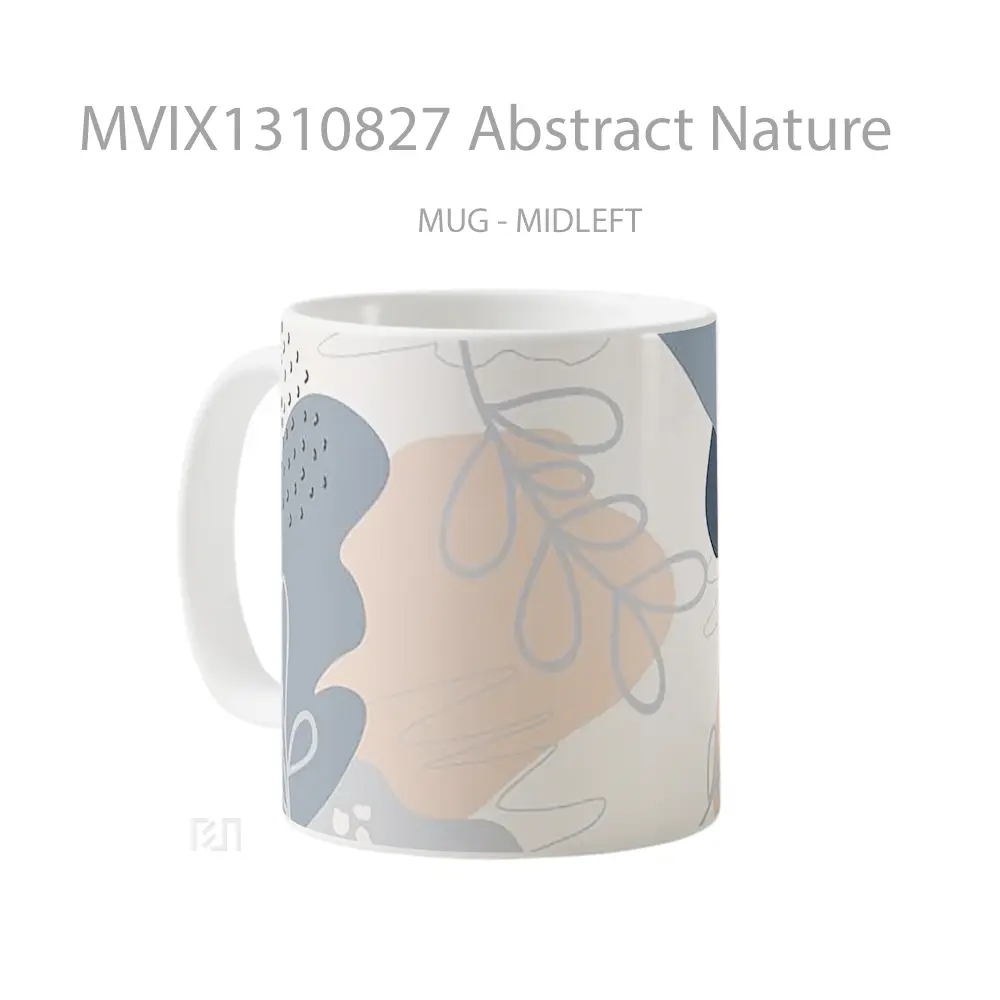 Mug Abstract Nature Gelas Pemandangan Alam - All-side / Desain