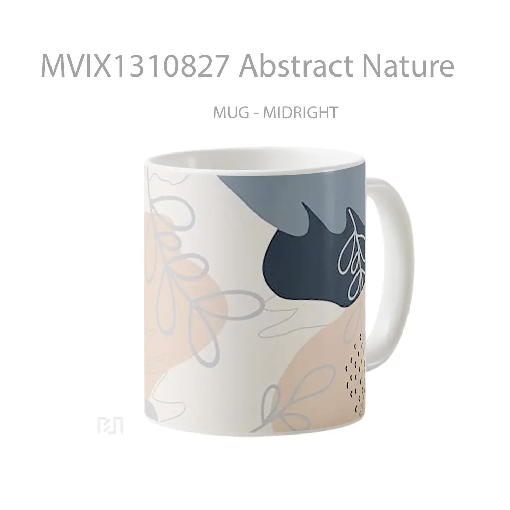 Mug Abstract Nature Gelas Pemandangan Alam - All-side / Desain