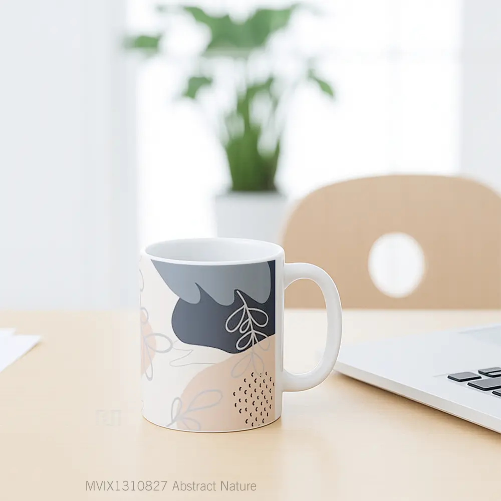 Mug Abstract Nature Gelas Pemandangan Alam - All-side / Desain