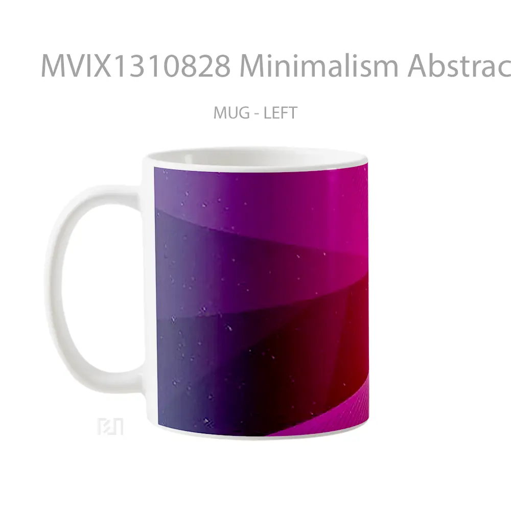 Mug Minimalism Abstraction Gelas Keramik Unik - All-side / Desain