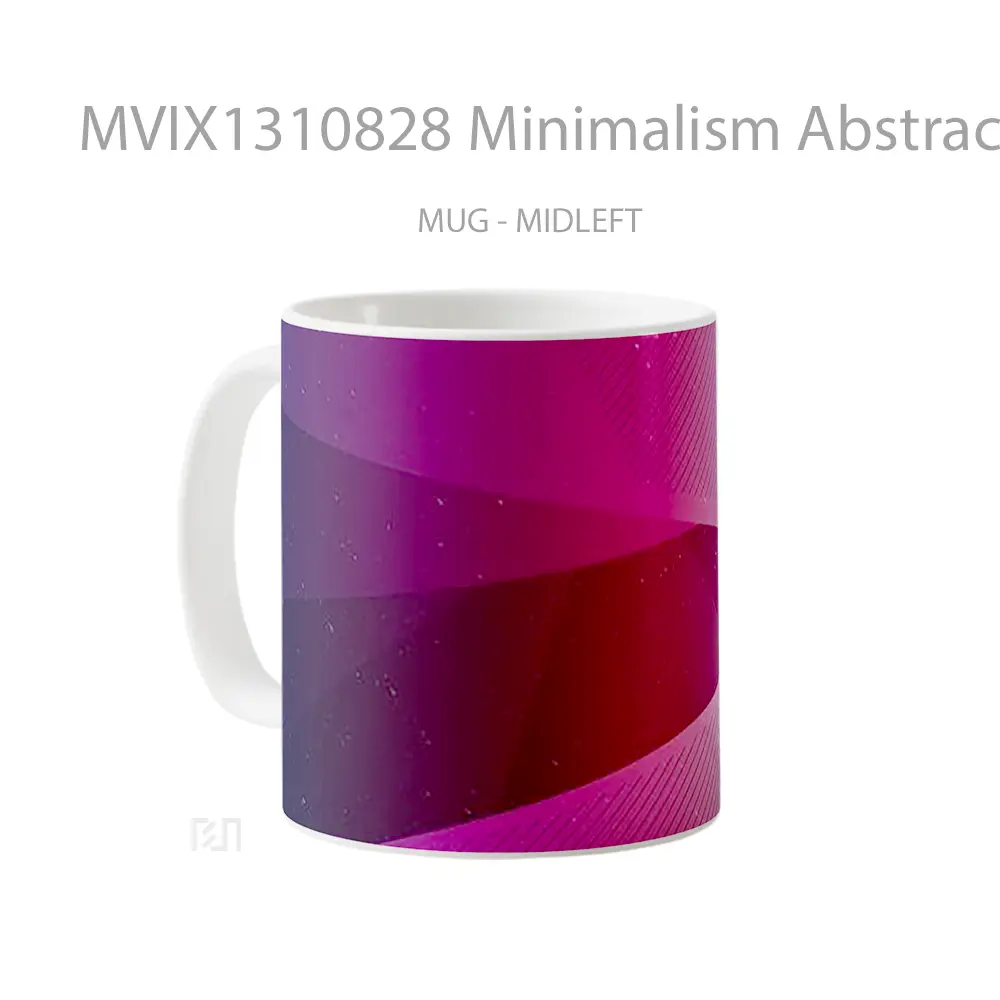 Mug Minimalism Abstraction Gelas Keramik Unik - All-side / Desain