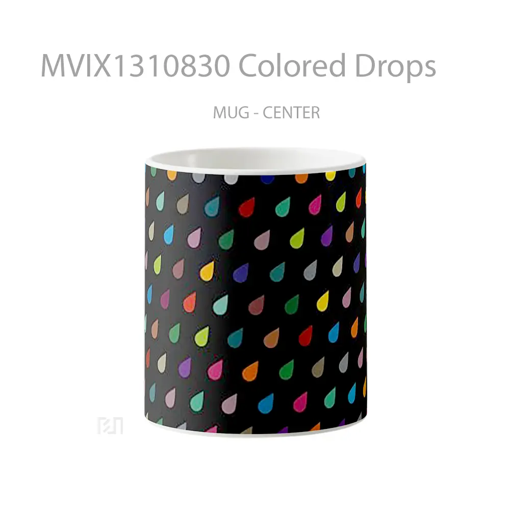 Mug Colored Drops Gelas Keramik Unik