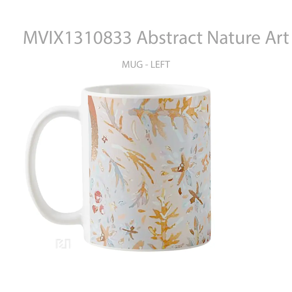 Mug Abstract Nature Art Gelas Pemandangan Alam - All-side / Desain