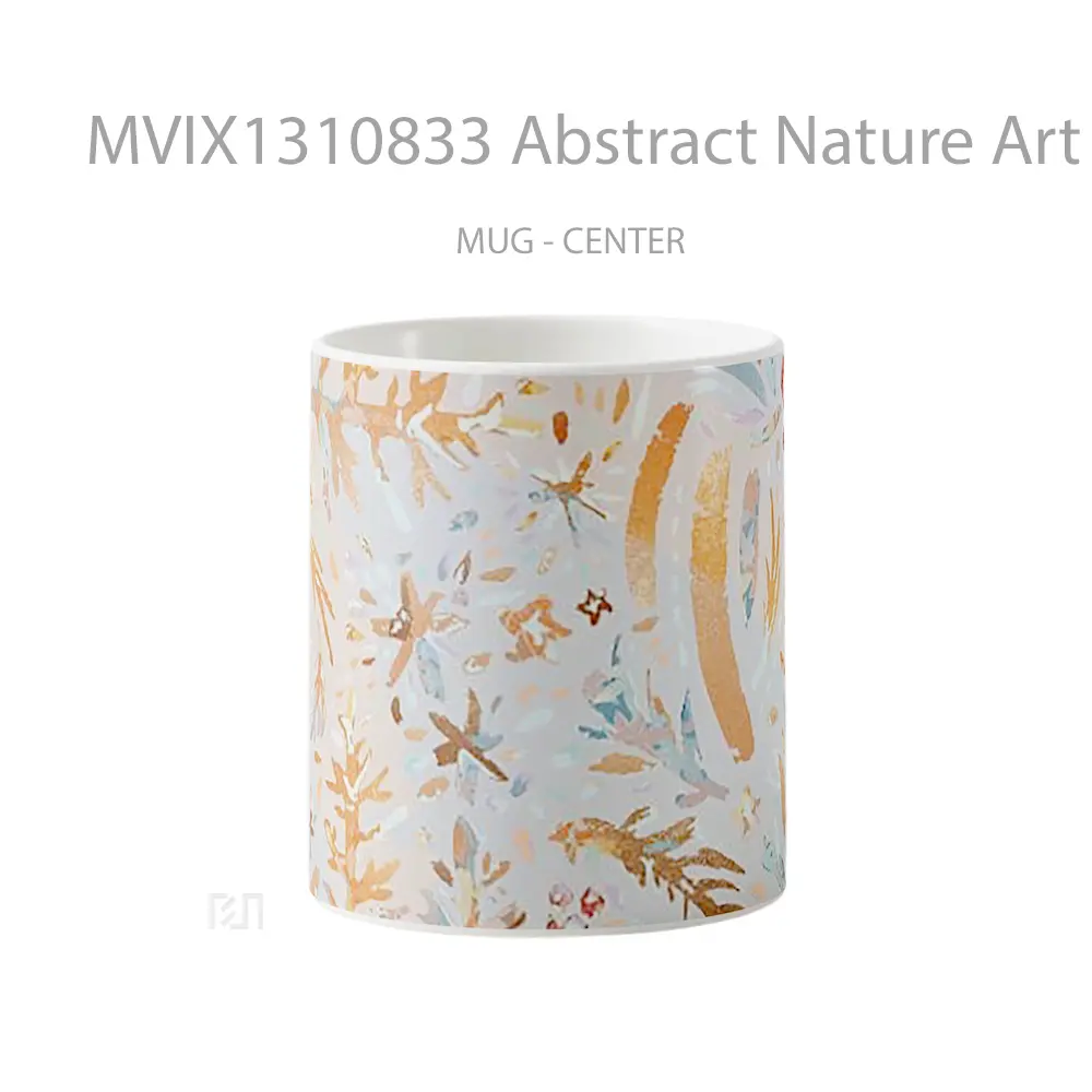 Mug Abstract Nature Art Gelas Pemandangan Alam