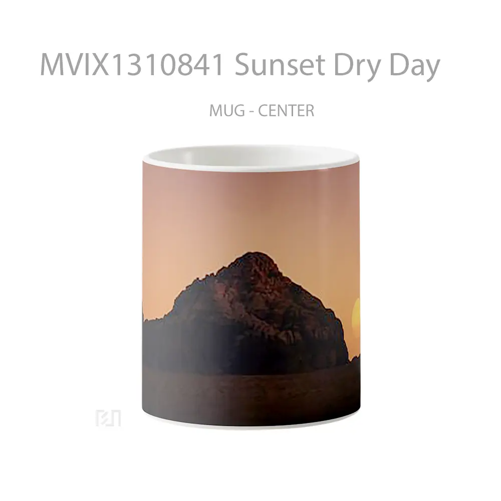 Mug Sunset Dry Day Gelas Pemandangan Alam