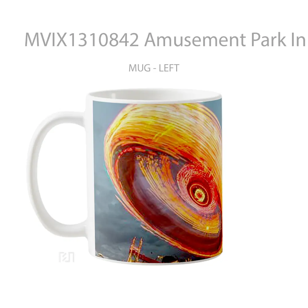 Mug Amusement Park In Calagary Gelas Keramik Unik - All-side / Desain