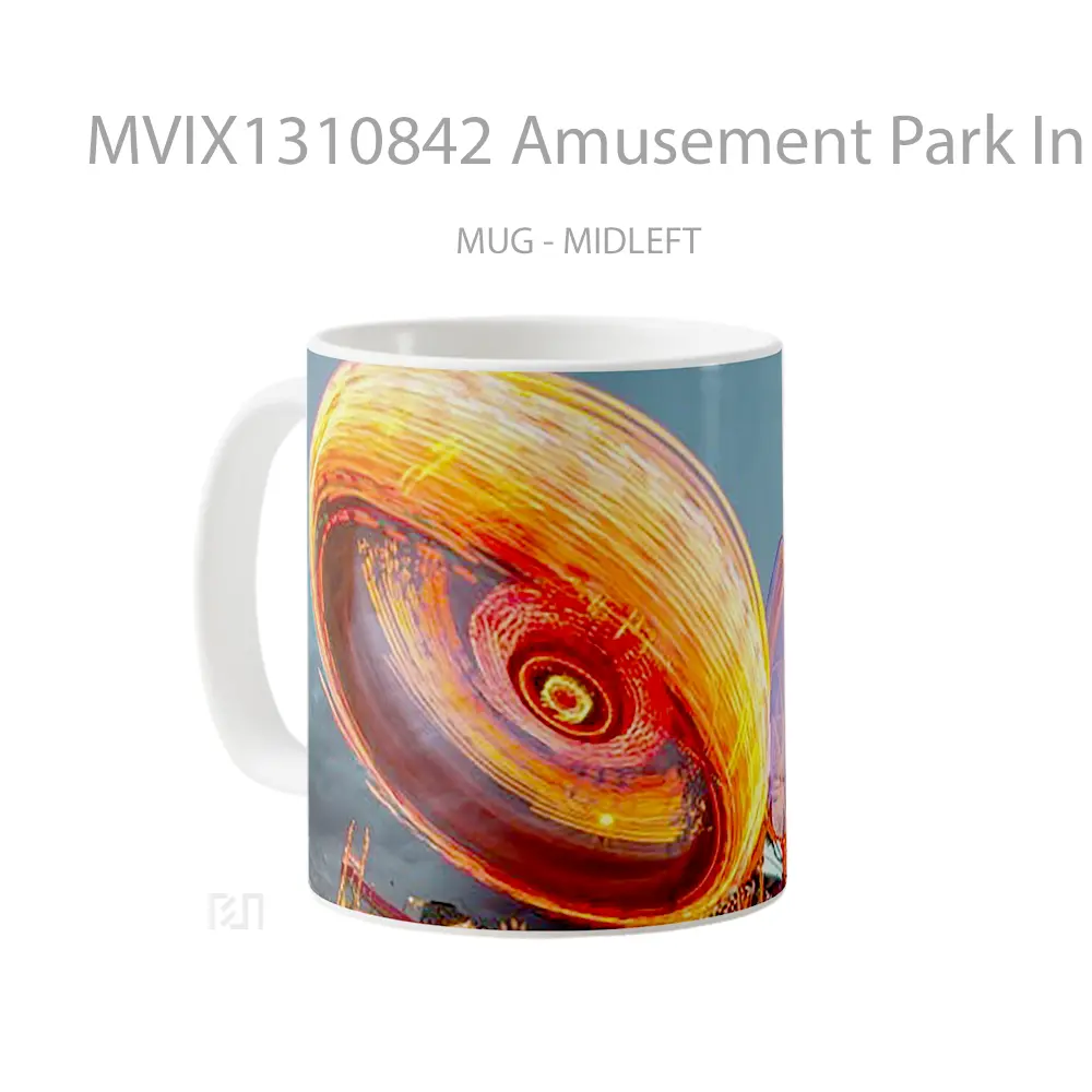 Mug Amusement Park In Calagary Gelas Keramik Unik - All-side / Desain