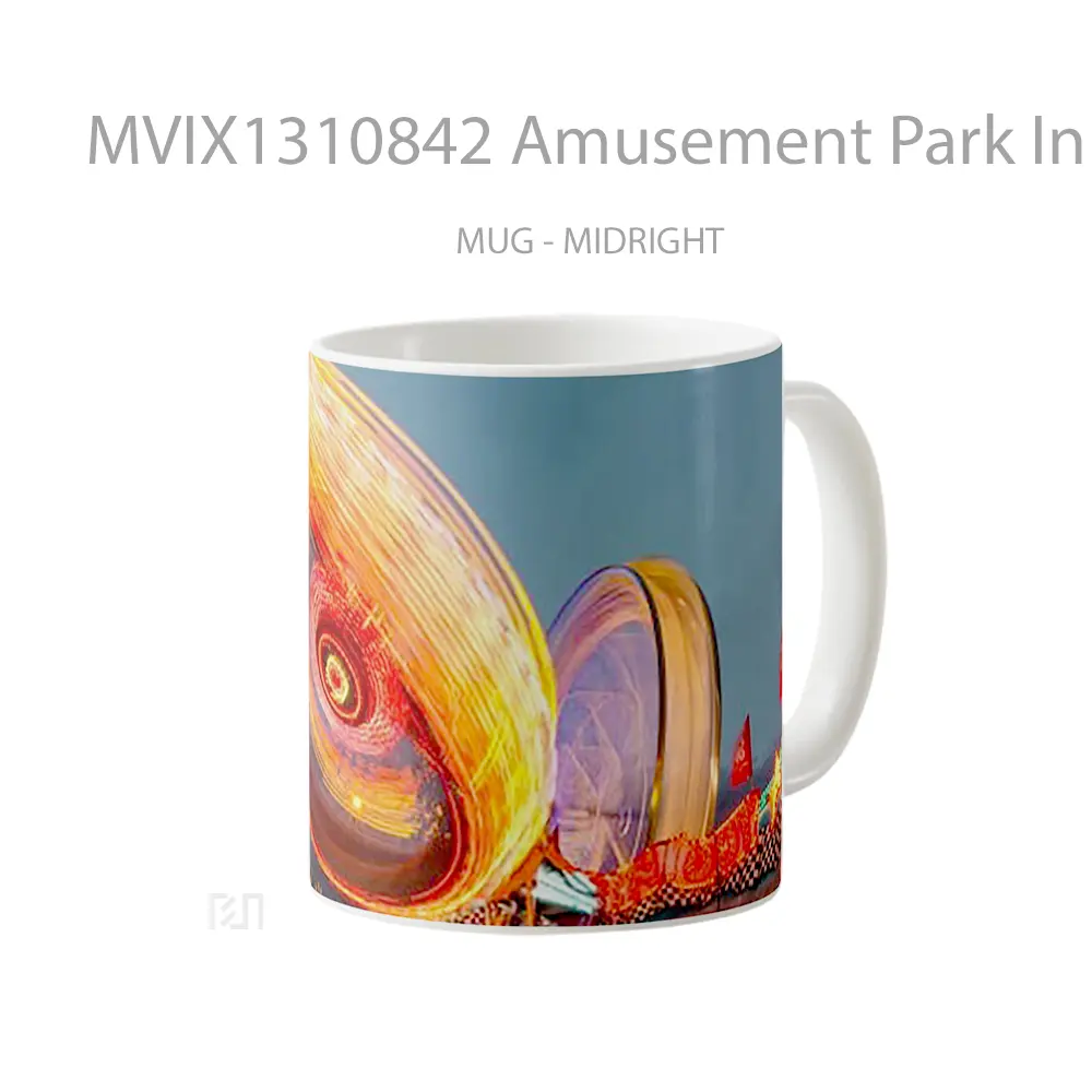 Mug Amusement Park In Calagary Gelas Keramik Unik - All-side / Desain