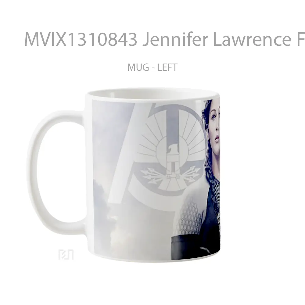 Mug Jennifer Lawrence For Burning Gelas Keramik Unik - All-side / Desain