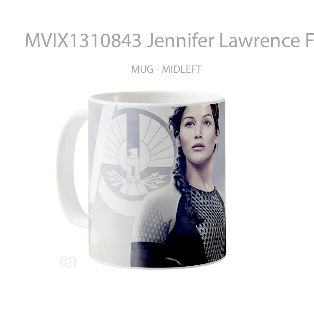 Mug Jennifer Lawrence For Burning Gelas Keramik Unik - All-side / Desain