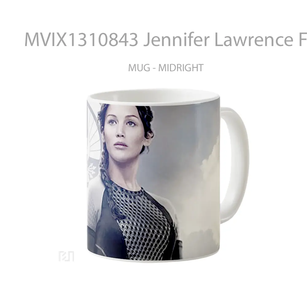 Mug Jennifer Lawrence For Burning Gelas Keramik Unik - All-side / Desain
