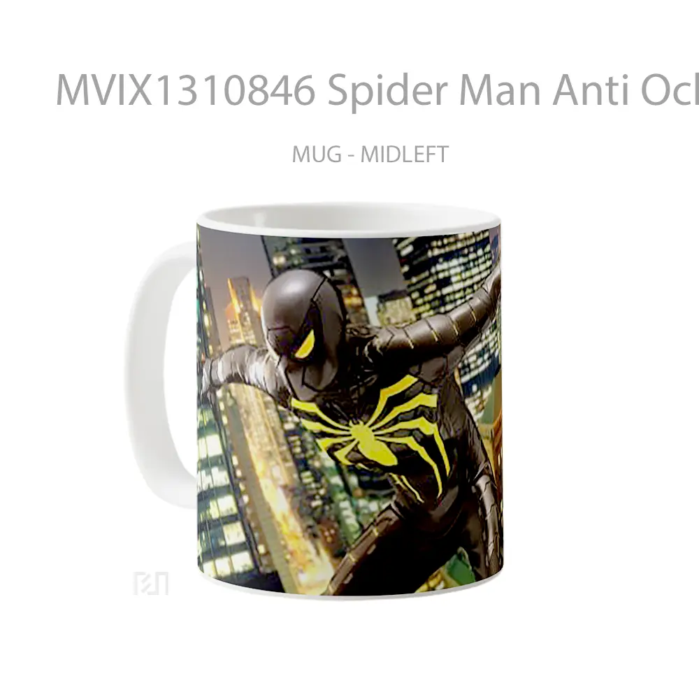 Mug Spider Man Anti Ock Suit Gelas Superhero - All-side / Desain
