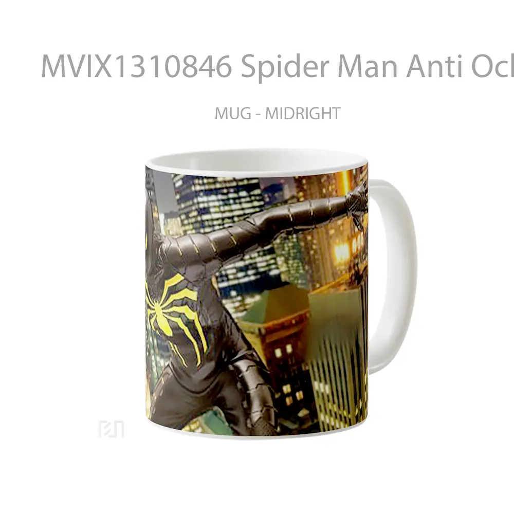 Mug Spider Man Anti Ock Suit Gelas Superhero - All-side / Desain