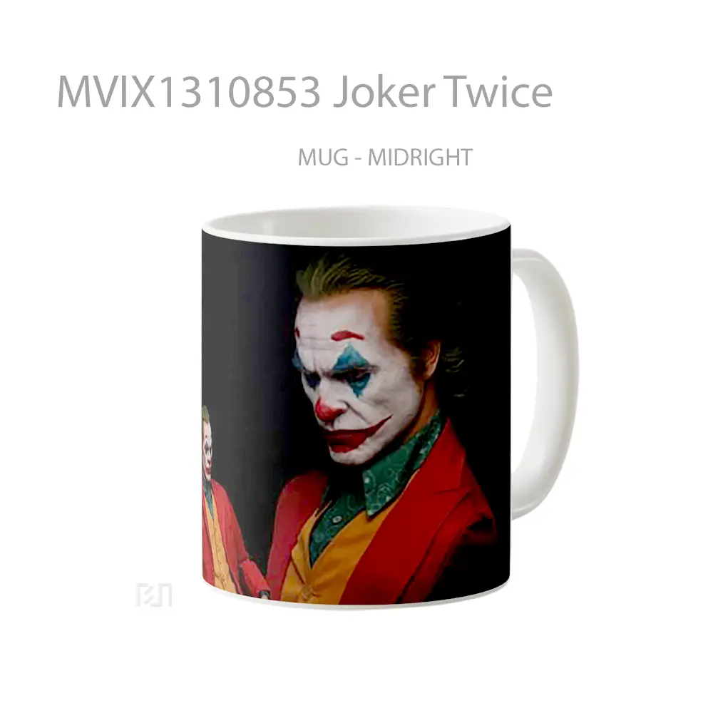 Mug Joker Twice Gelas Superhero - All-side / Desain