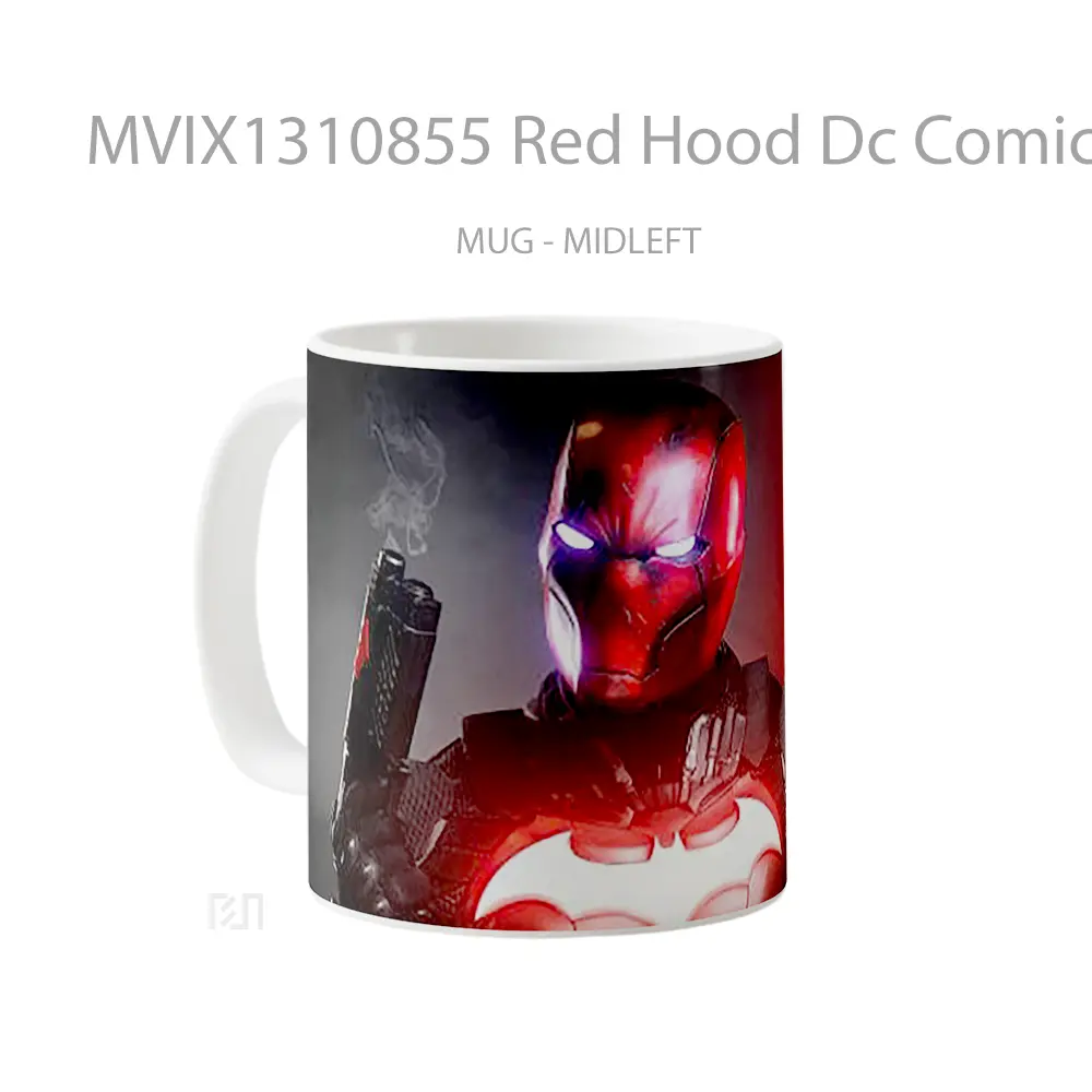 Mug Red Hood Dc Comic Gelas Superhero - All-side / Desain