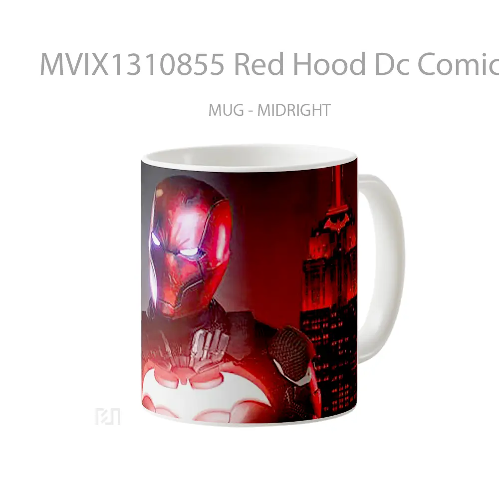 Mug Red Hood Dc Comic Gelas Superhero - All-side / Desain