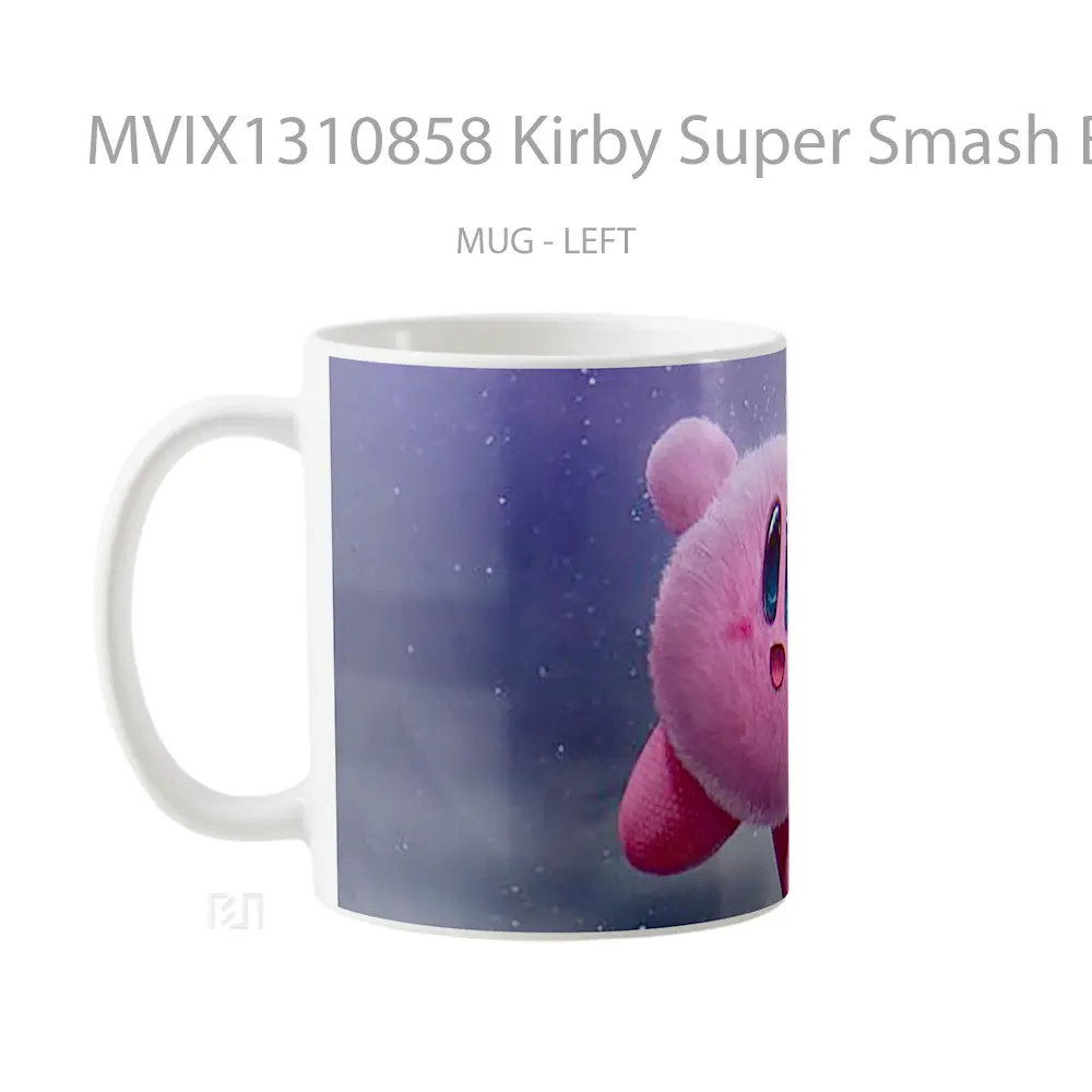 Mug Kirby Super Smash Bros Gelas Keramik Unik - All-side / Desain