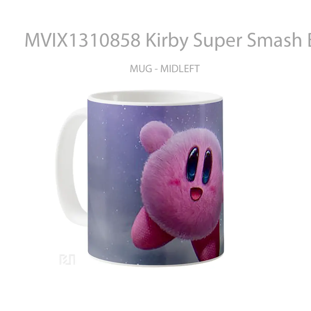 Mug Kirby Super Smash Bros Gelas Keramik Unik - All-side / Desain