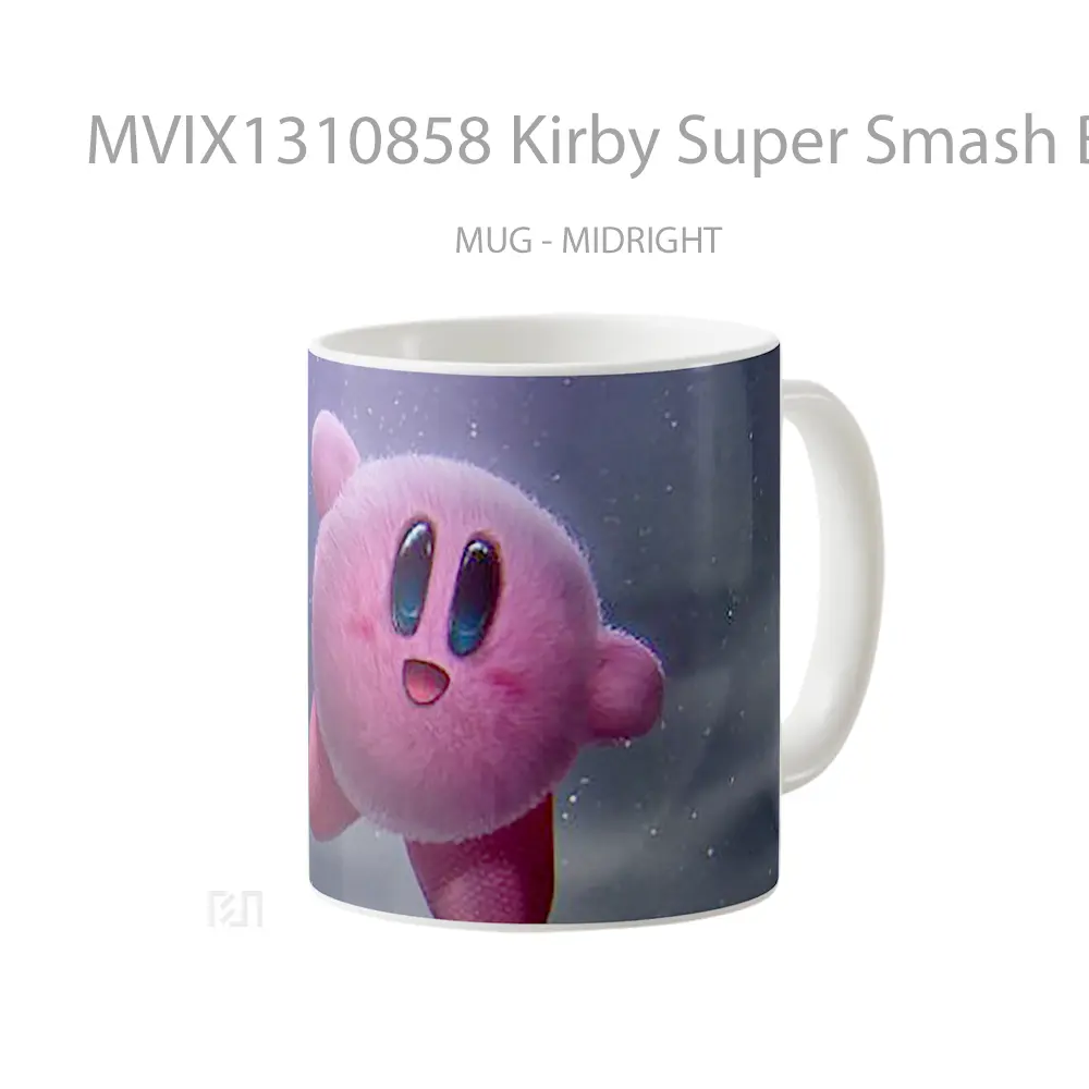 Mug Kirby Super Smash Bros Gelas Keramik Unik - All-side / Desain