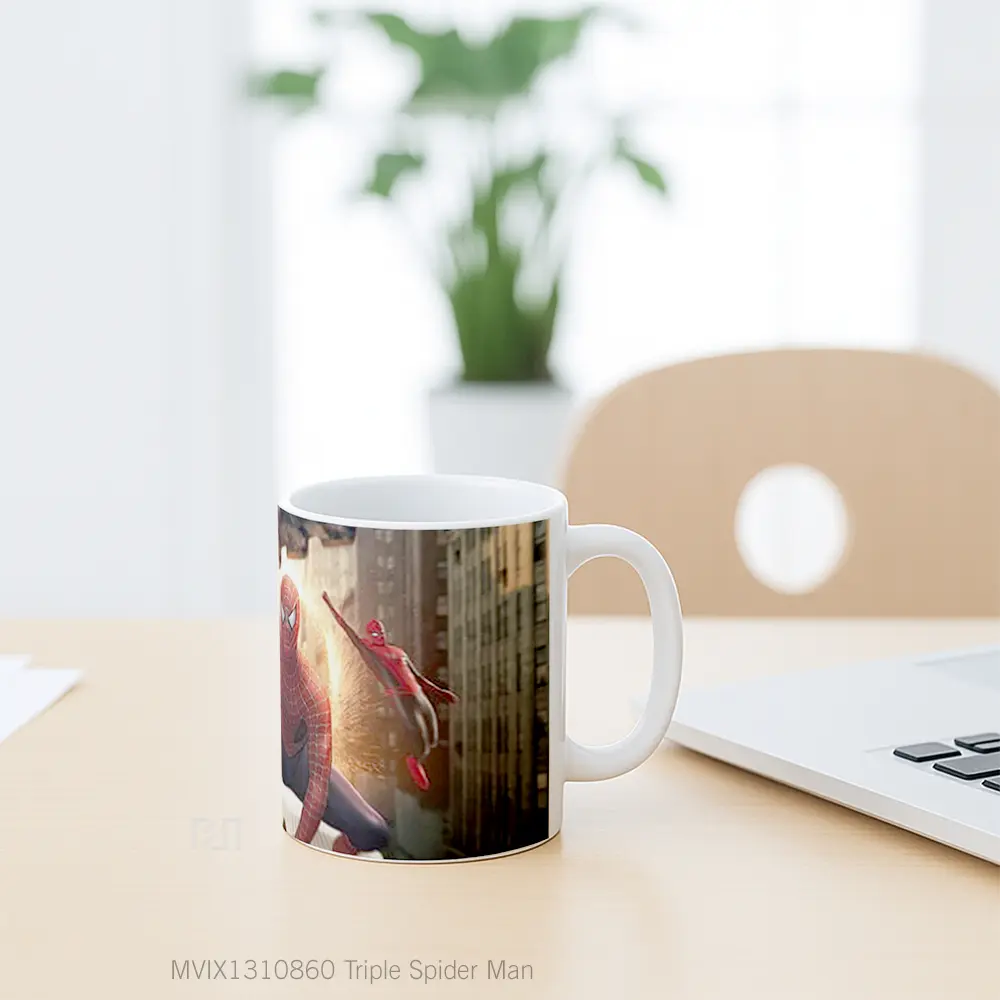 Mug Triple Spider Man Gelas Superhero - All-side / Desain