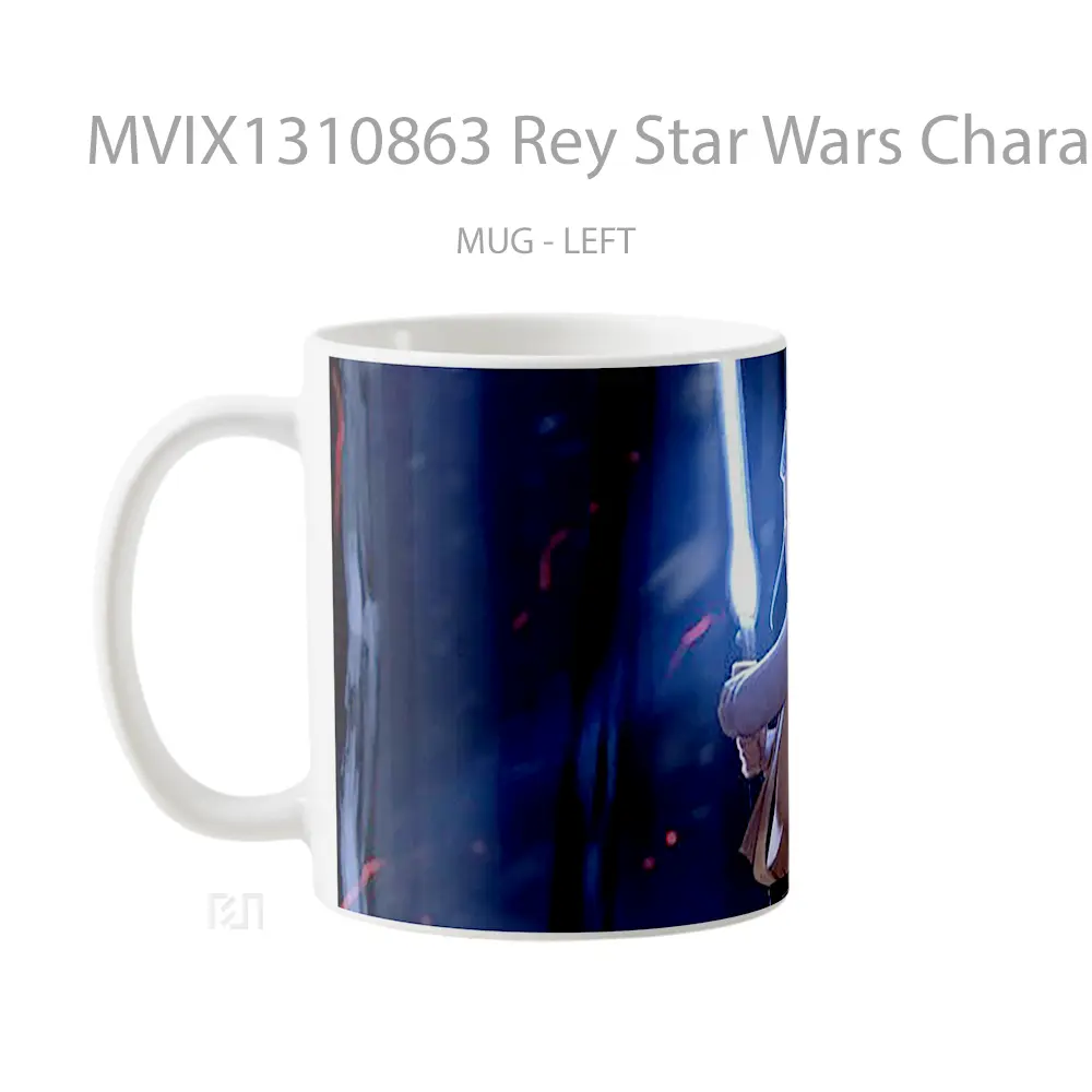 Mug Rey Star Wars Character Fanart Gelas Star Wars - All-side / Desain