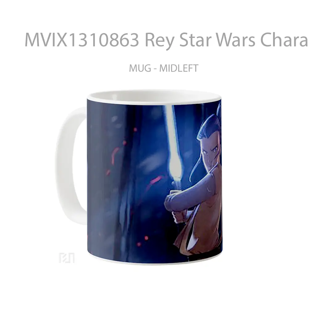 Mug Rey Star Wars Character Fanart Gelas Star Wars - All-side / Desain