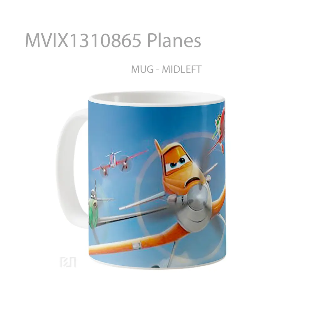 Mug Planes Gelas Keramik Unik - All-side / Desain
