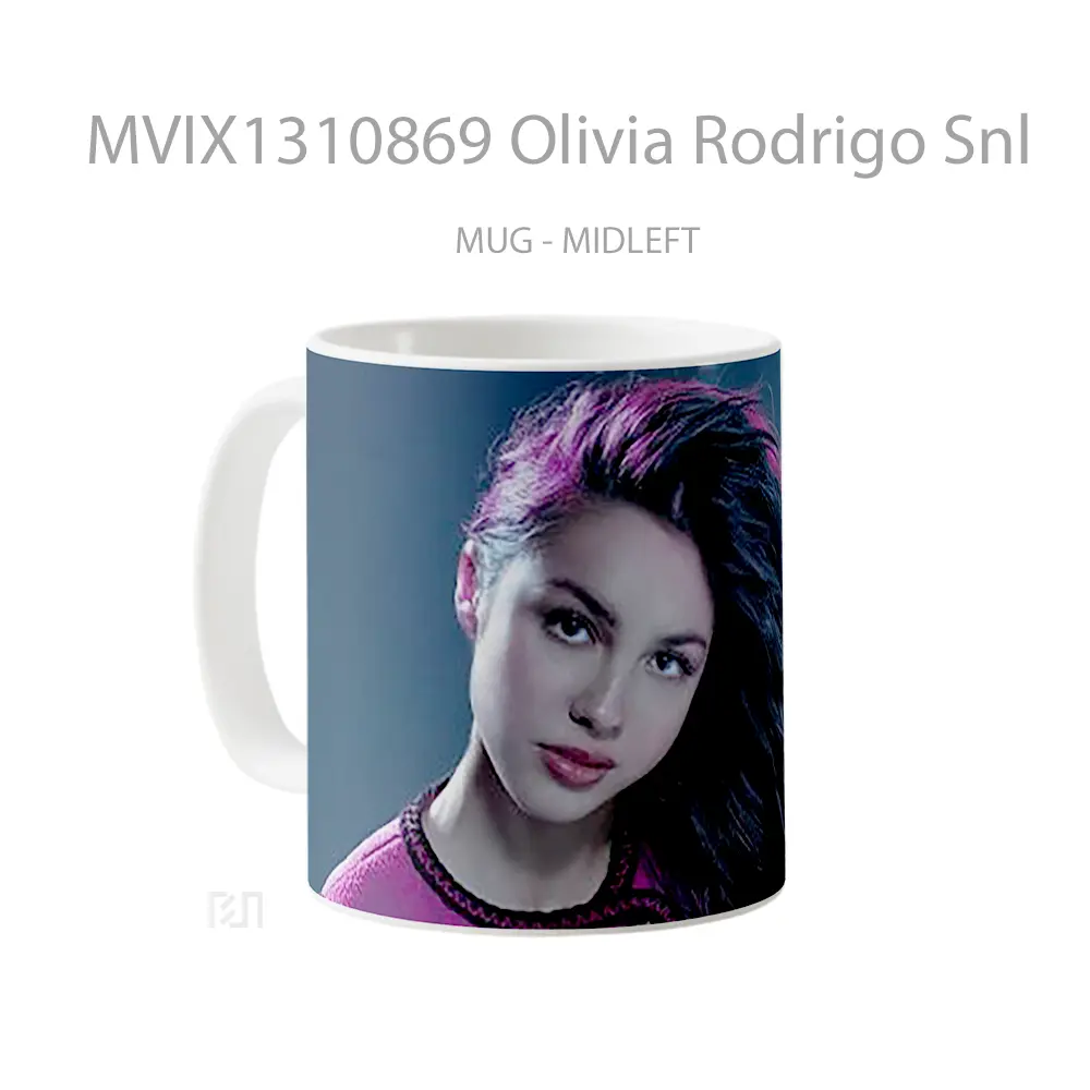 Mug Olivia Rodrigo Snl Gelas Selebriti - All-side / Desain