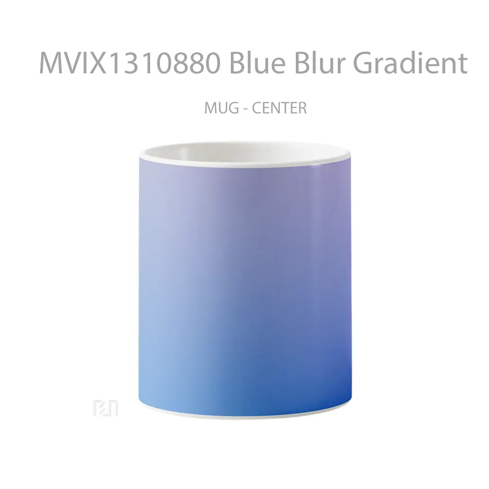 Mug Blue Blur Gradient Gelas Keramik Unik