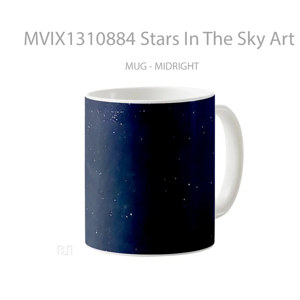 Mug Stars In The Sky Art Gelas Pemandangan Alam - All-side / Desain