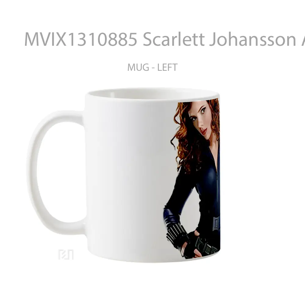 Mug Scarlett Johansson As Black Widow Gelas Superhero - All-side / Desain