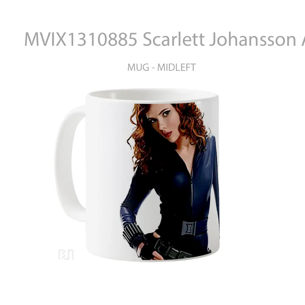 Mug Scarlett Johansson As Black Widow Gelas Superhero - All-side / Desain