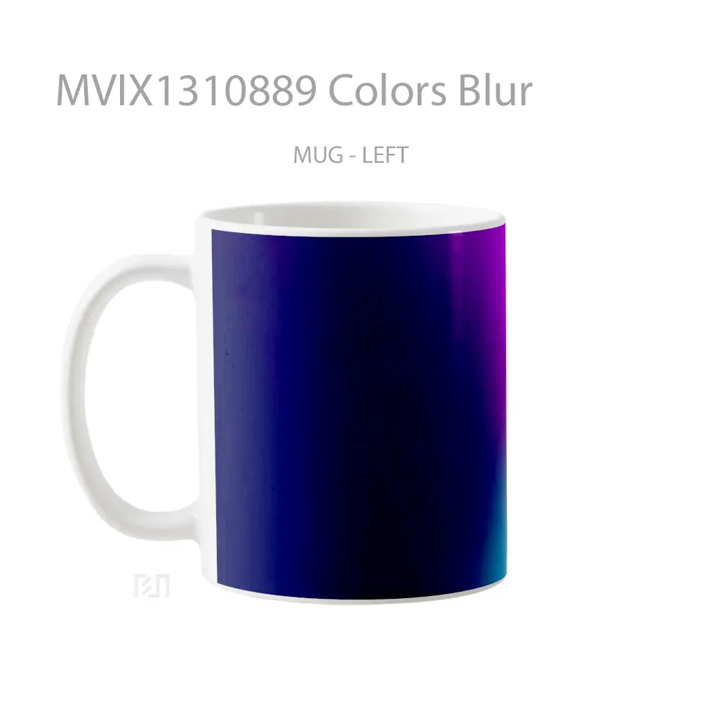 Mug Colors Blur Gelas Keramik Unik - All-side / Desain