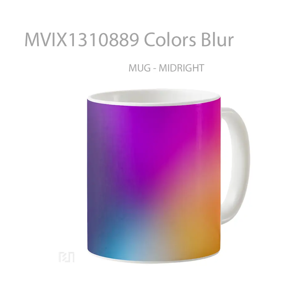 Mug Colors Blur Gelas Keramik Unik - All-side / Desain