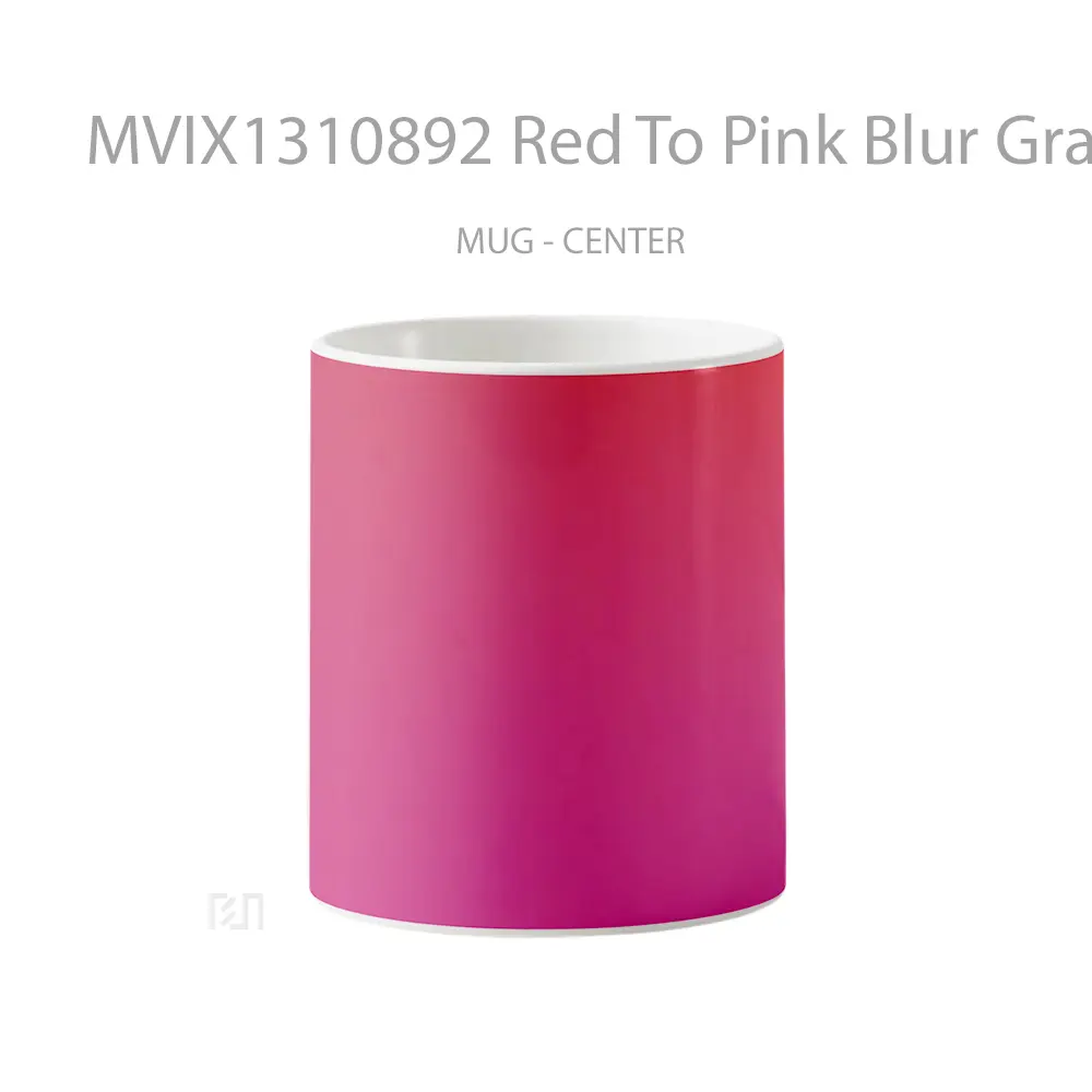Mug Red To Pink Blur Gradient Gelas Keramik Unik