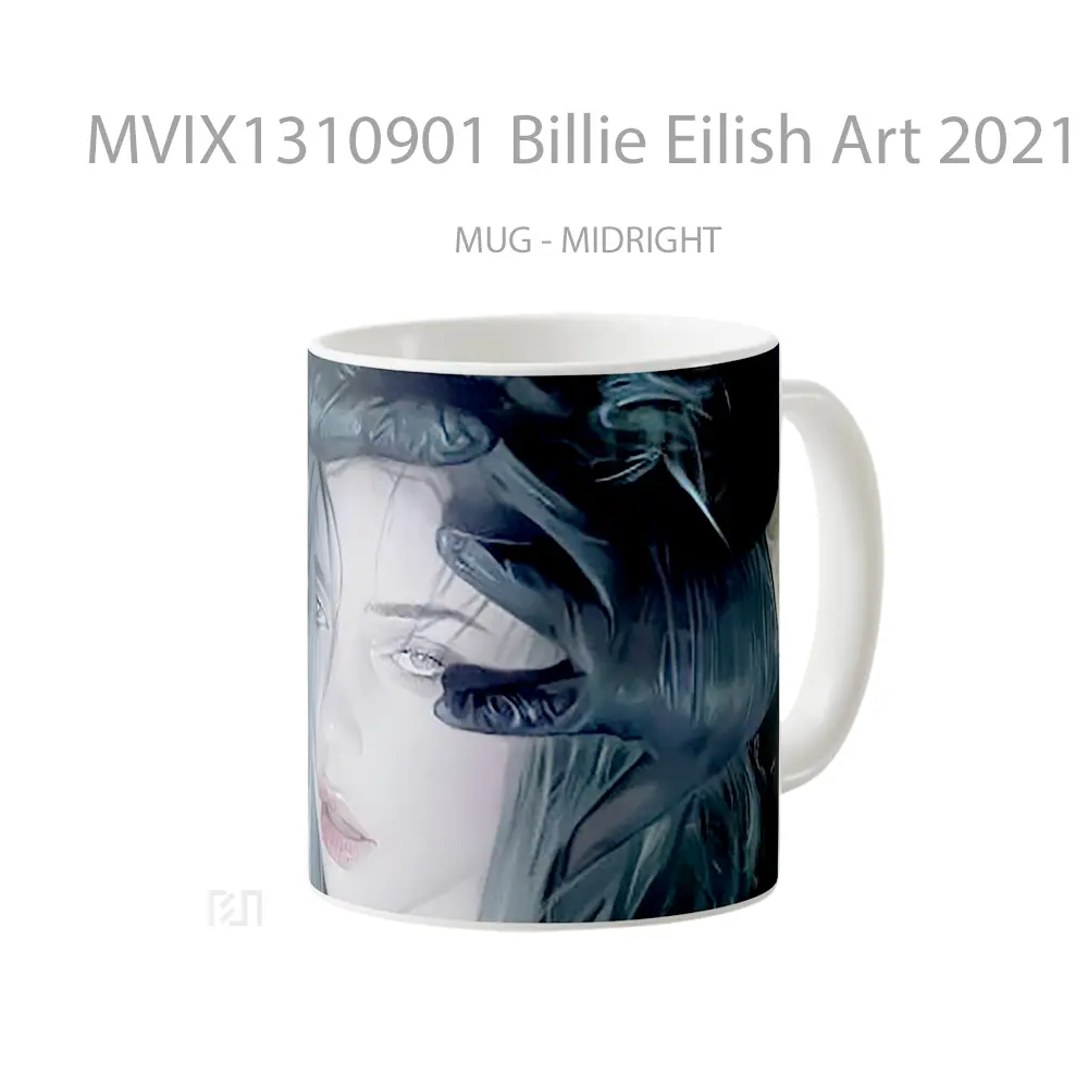 Mug Billie Eilish Art 2021 Gelas Selebriti - All-side / Desain