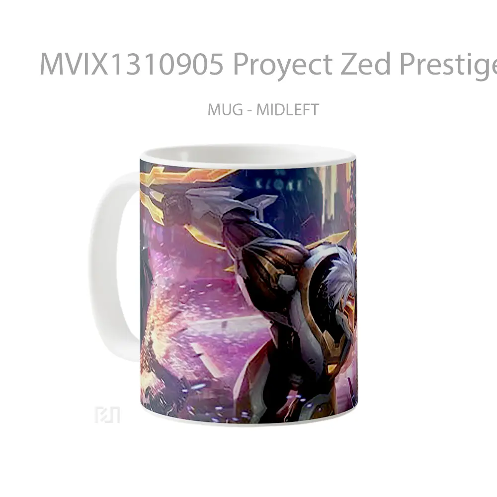 Mug Proyect Zed Prestige Edition League Of Legends Splash Art Cangkir Gamer - All-side / Desain