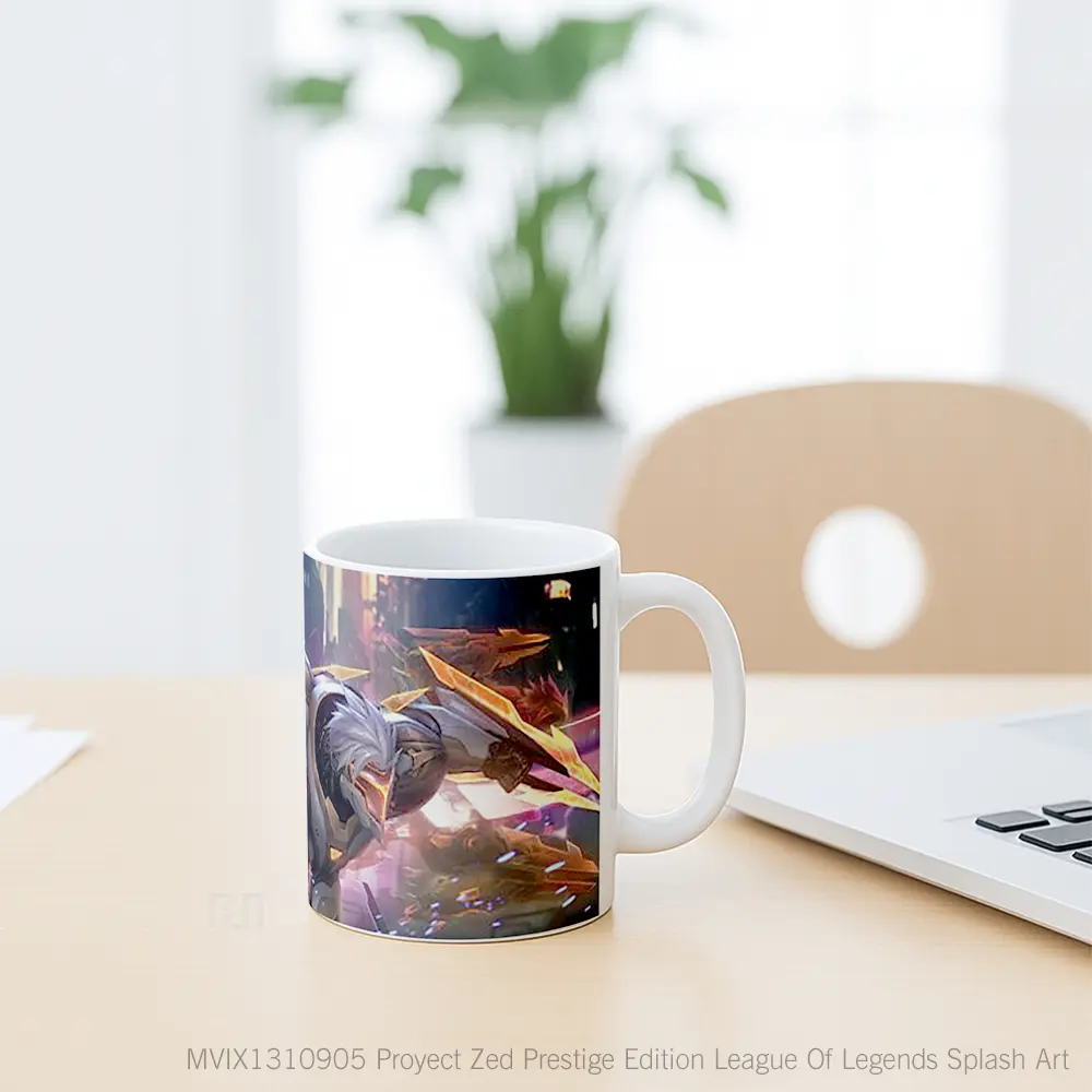 Mug Proyect Zed Prestige Edition League Of Legends Splash Art Cangkir Gamer - All-side / Desain