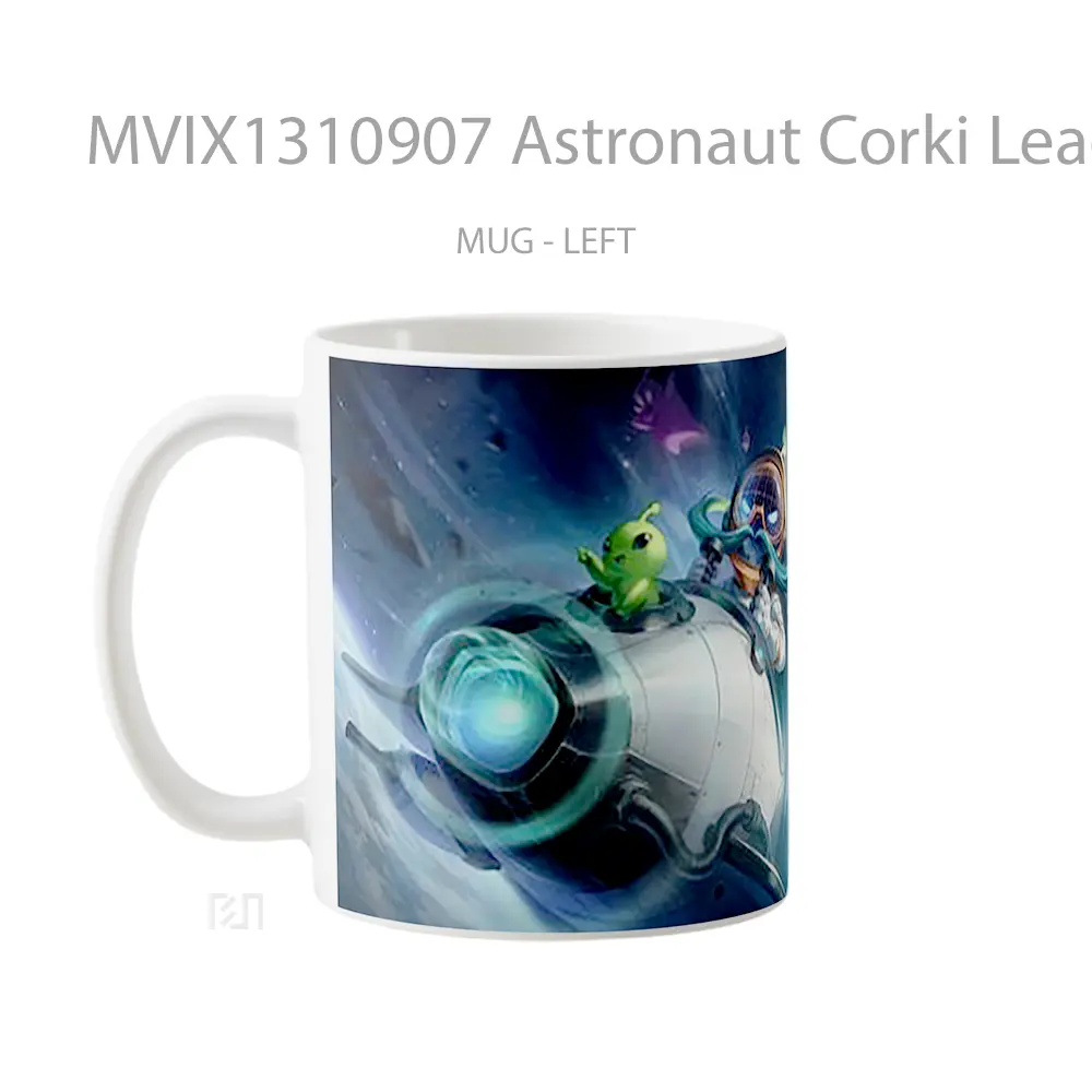 Mug Astronaut Corki League Of Legends Splash Art Cangkir Gamer - All-side / Desain