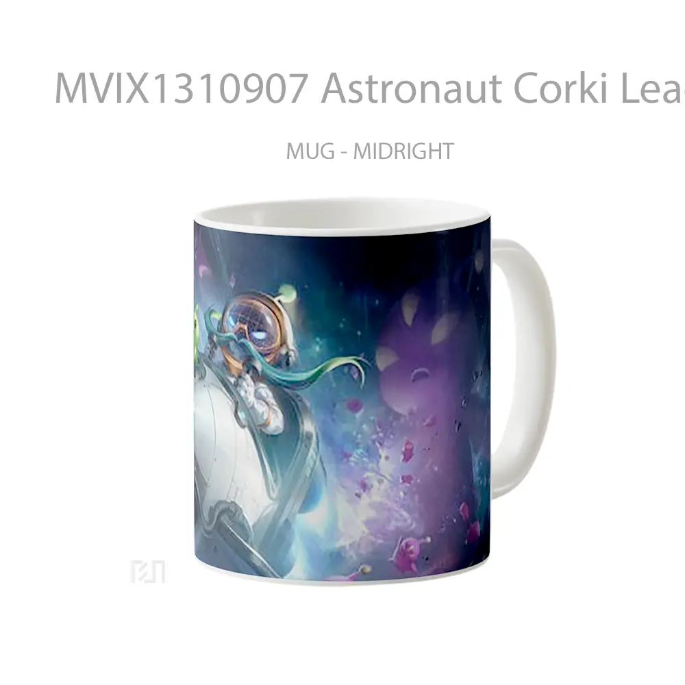 Mug Astronaut Corki League Of Legends Splash Art Cangkir Gamer - All-side / Desain