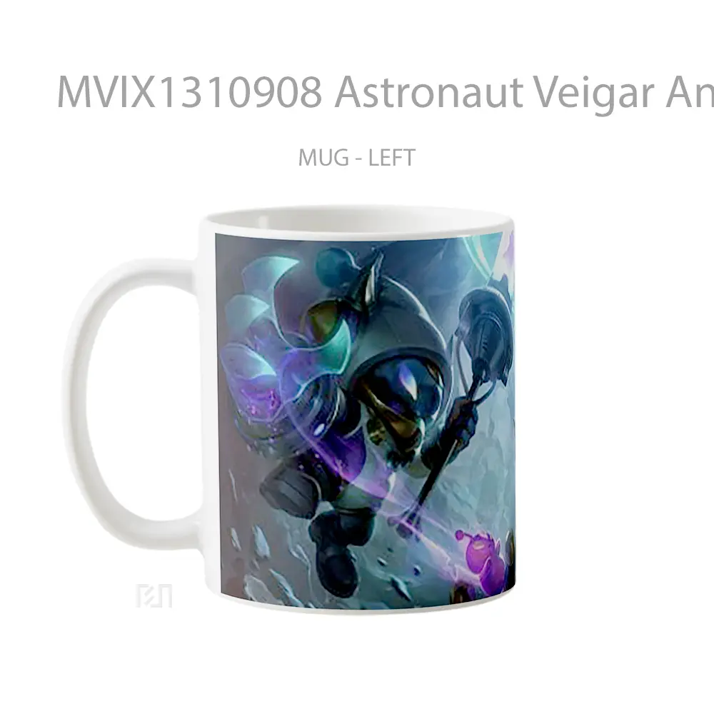 Mug Astronaut Veigar And Rammus League Of Legends Splash Art Cangkir Gamer - All-side / Desain